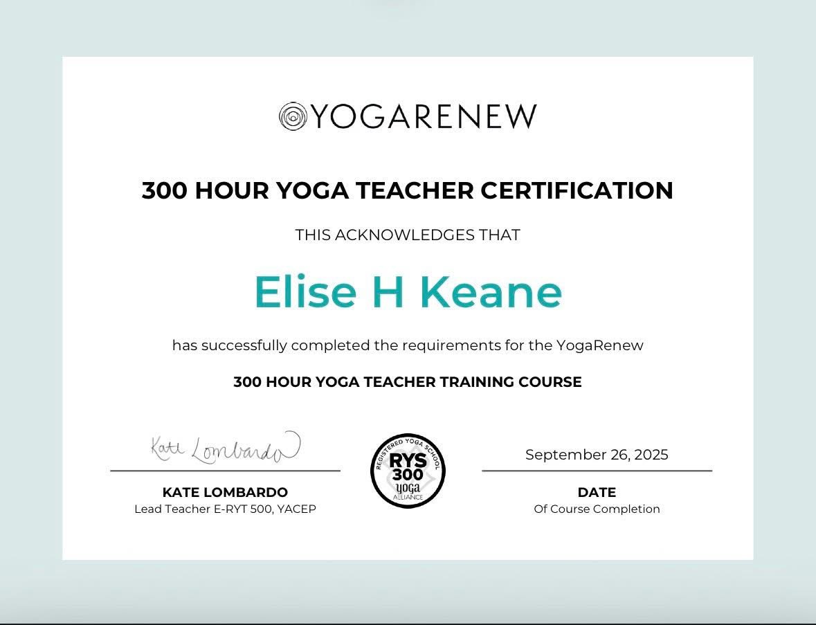 300 hour yoga teacher certificate